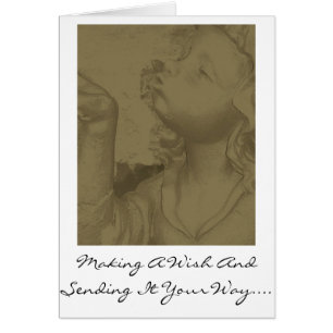 Cartão Fazendo um desejo