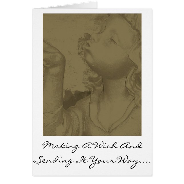 Cartão Fazendo um desejo (Frente)