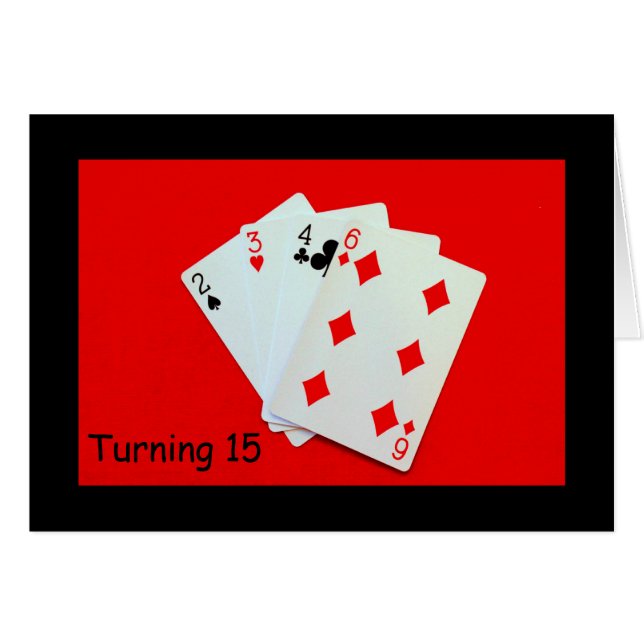 Cartão Fazer 15 É Grande Coisa! (Frente Horizontal)