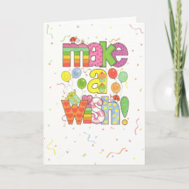 Cartão Fazer Um Desejo