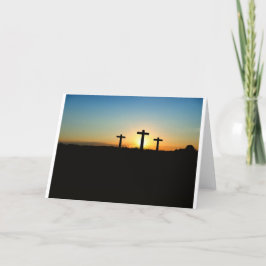 Cartão Fé, esperança, & cruz do Jesus Cristo do amor