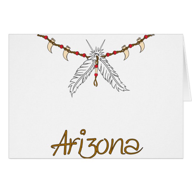 Cartão Feather Necklace (Frente Horizontal)