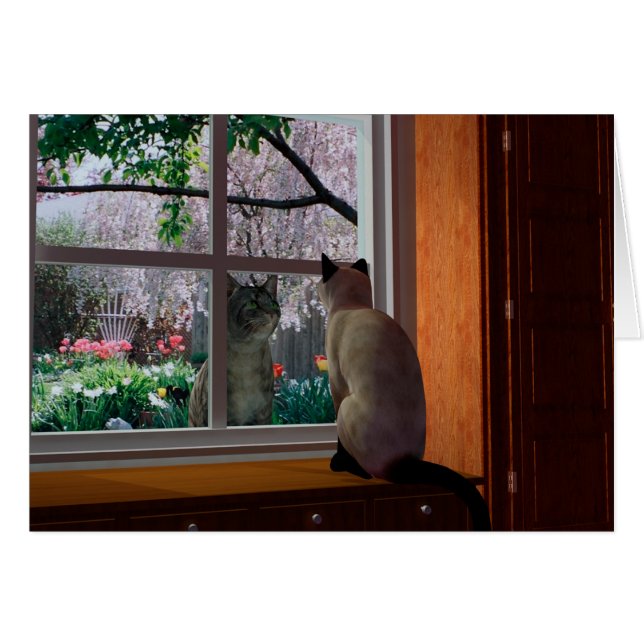 Cartão Febre primavera (Frente horizontal)