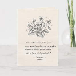 Cartão February's Violets