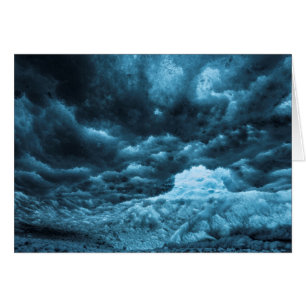 Cartão Feche o gelo azul, Islândia