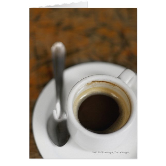 Cartão Fecho de uma xícara de café 2 (Frente)