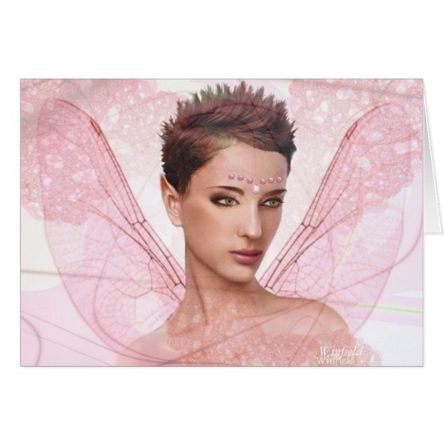 Cartão feericamente - "Cassy" (vazio) (Frente horizontal)