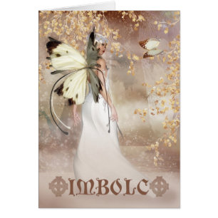 Cartão feericamente da arte da fantasia de Imbolc