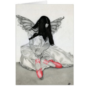 Cartão feericamente da bailarina