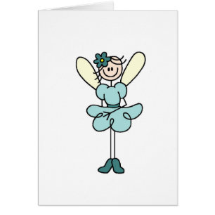 Cartão feericamente do anjo da cerceta