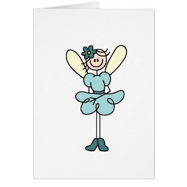 Cartão feericamente do anjo da cerceta (Frente)