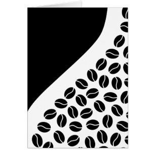 Cartão feijão de café