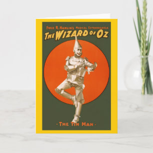 Cartão Feiticeiro De Oz Tin Man - Teatro Musical Vintage