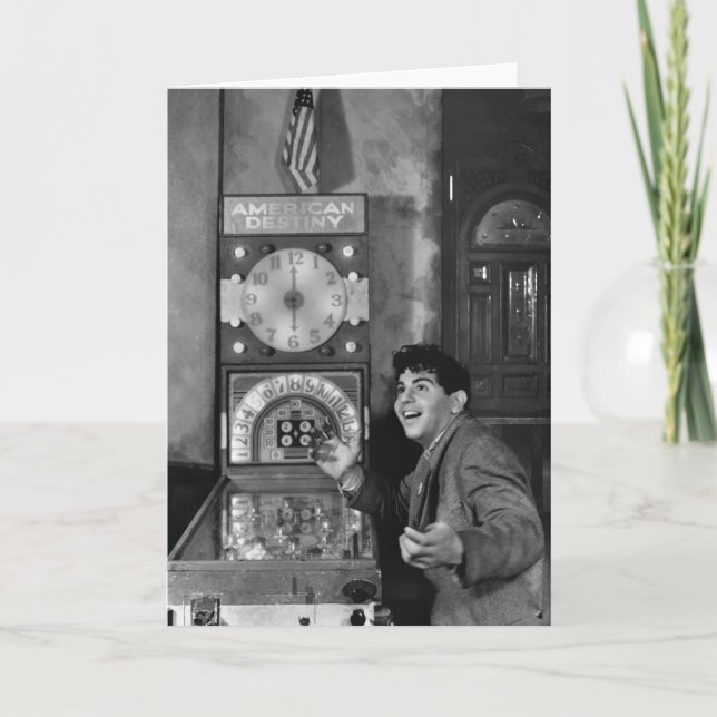 Cartão Feiticeiro do Pinball: os anos 40 (Frente)