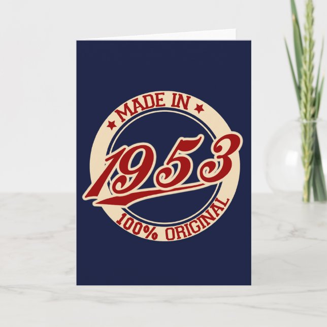 Cartão Feito Em 1953 (Frente)