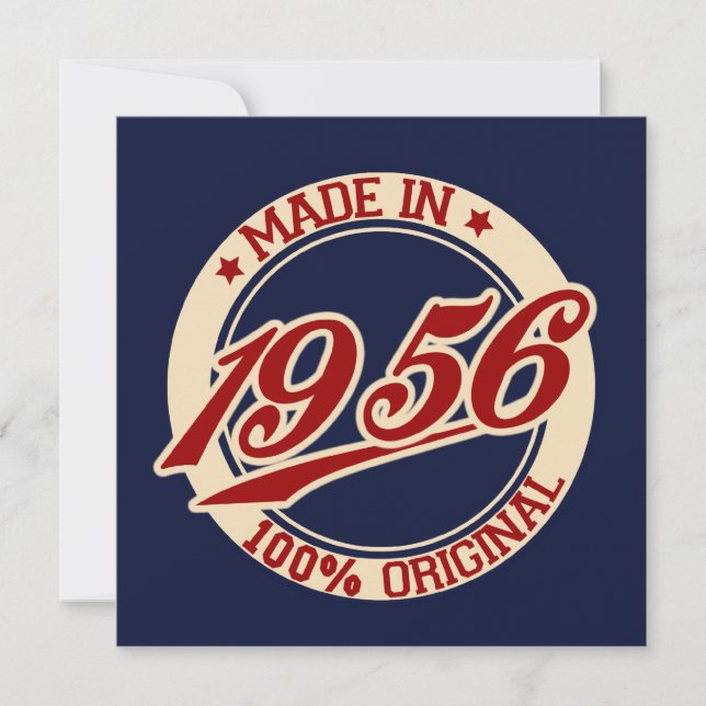 Cartão Feito Em 1956 (Frente)