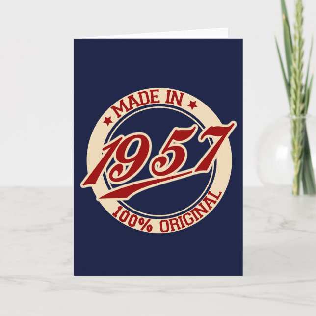 Cartão Feito Em 1957 (Frente)