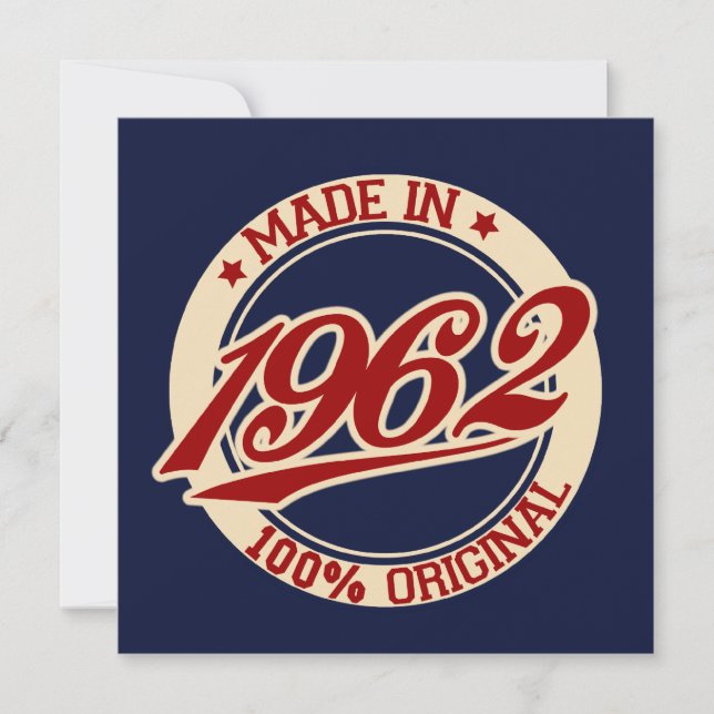 Cartão Feito Em 1962 (Frente)