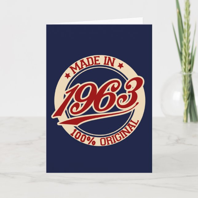 Cartão Feito Em 1963 (Frente)