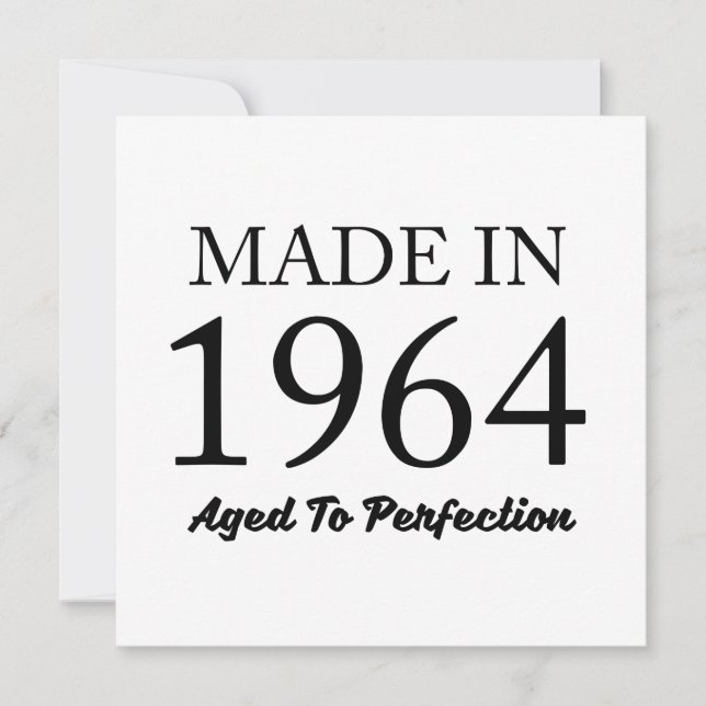 Cartão Feito Em 1964 (Frente)