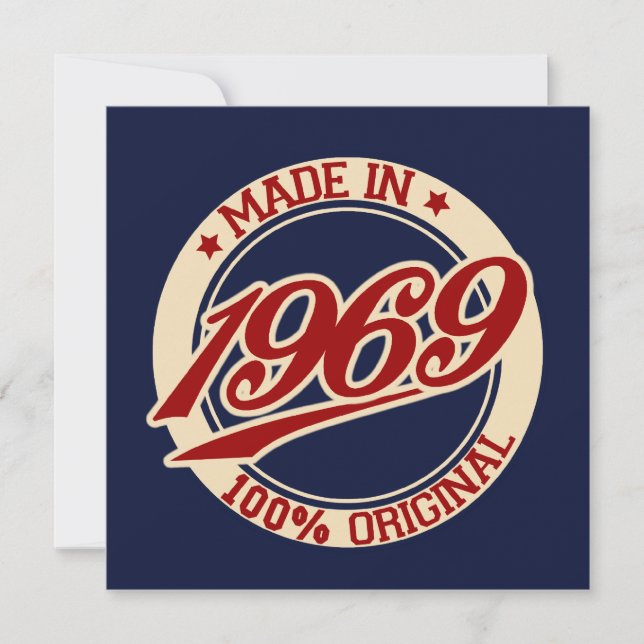 Cartão Feito Em 1969 (Frente)