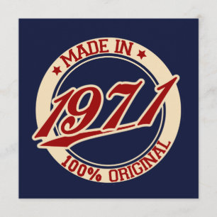 Cartão Feito Em 1971