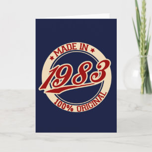 Cartão Feito Em 1983