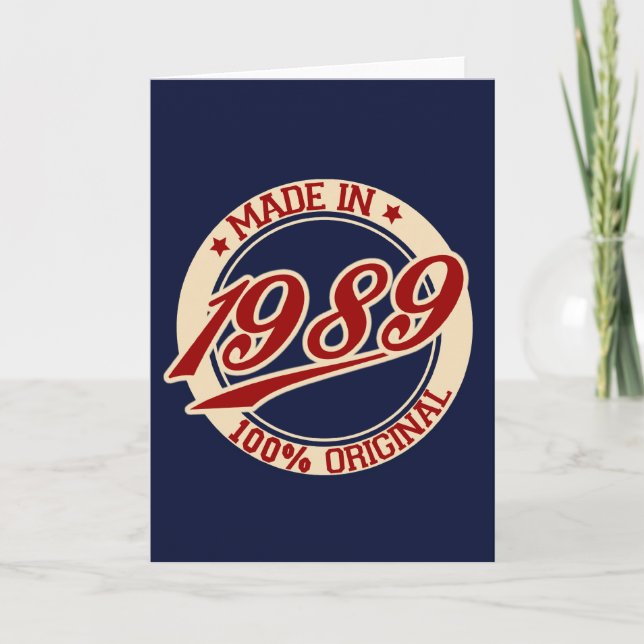 Cartão Feito Em 1989 (Frente)