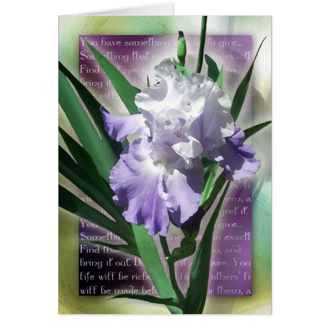 Cartão Feito para algo especial (Frente)