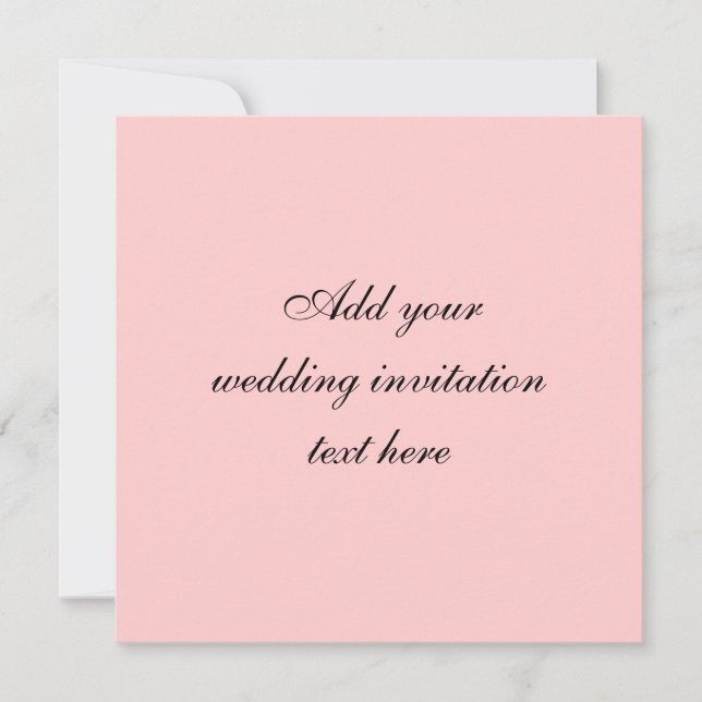 Cartão feito sob encomenda do convite do casamento (Frente)