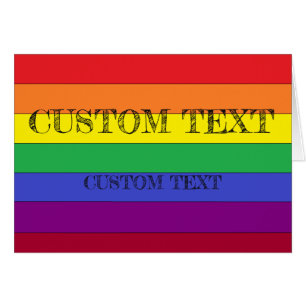 Cartão feito sob encomenda do orgulho do ARCO-ÍRIS