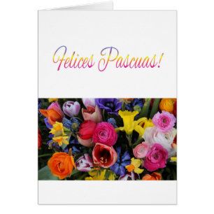 Cartão Felices Pascuas spanish Felz pascoa