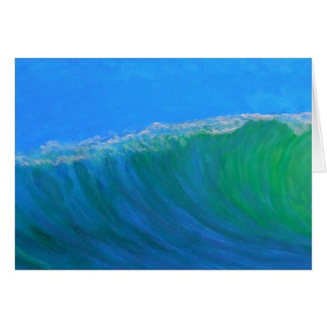 Cartão Felicidade das ondas (Frente Horizontal)