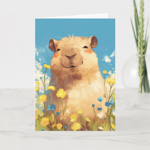 Cartão Felicidade do Capivara