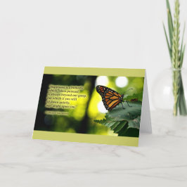 Cartão Felicidade é borboleta