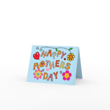 Cartão Felicidades a quem me deu a vida