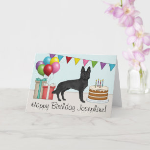 Cartão Felicidades Coloridas de Aniversário para Pastor A