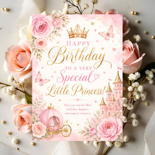 Cartão Felicidades Pequena Princesa
