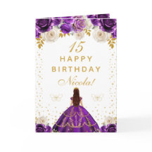 Felicidades Princesa Floral Roxa