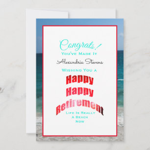 Cartão Felicita o Funcionarios do Serviço de Reforma Feli