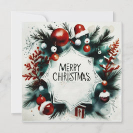 Cartão Felicitación navideña (postal).