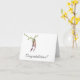 Cartão Felicitações da orquídea de deslizador de senhora (Yellow Flower)