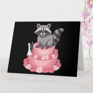 Cartão Felicitações de Feral de Corrida de Casamento