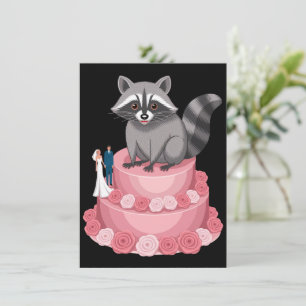 Cartão Felicitações de Feral de Corrida de Casamento