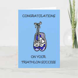 Cartão Felicitações do sucesso do Triathlon