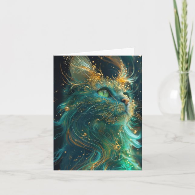 Cartão Feline Místico (Frente)