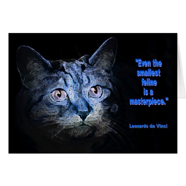 Cartão Felino (Frente Horizontal)