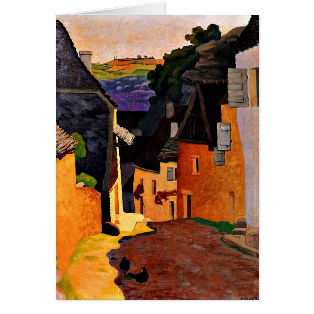 Cartão Felix Vallotton - Paisagem Rocamadour (Frente)