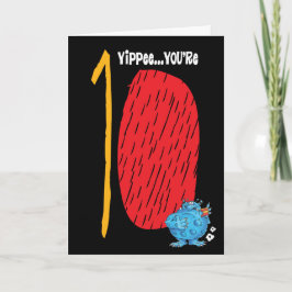 Cartão Feliz 10º aniversário