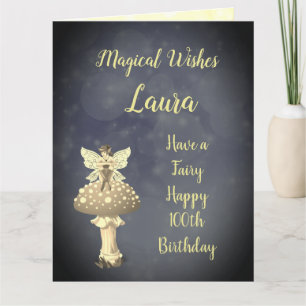 Cartão Feliz 100º Aniversário Saudação